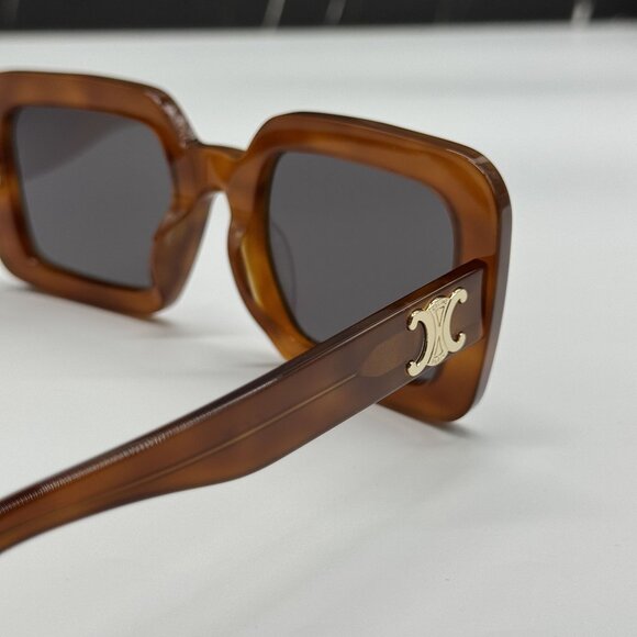 NEW CELINE CL40304U 53A HAVANA GRAY WOMEN SUNGLASSES CELINE - Picture 5 of 10